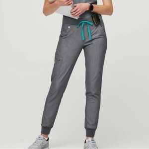 FIGS ZAMORA GRAPHITE GREY JOGGERS SIZE MEDIUM